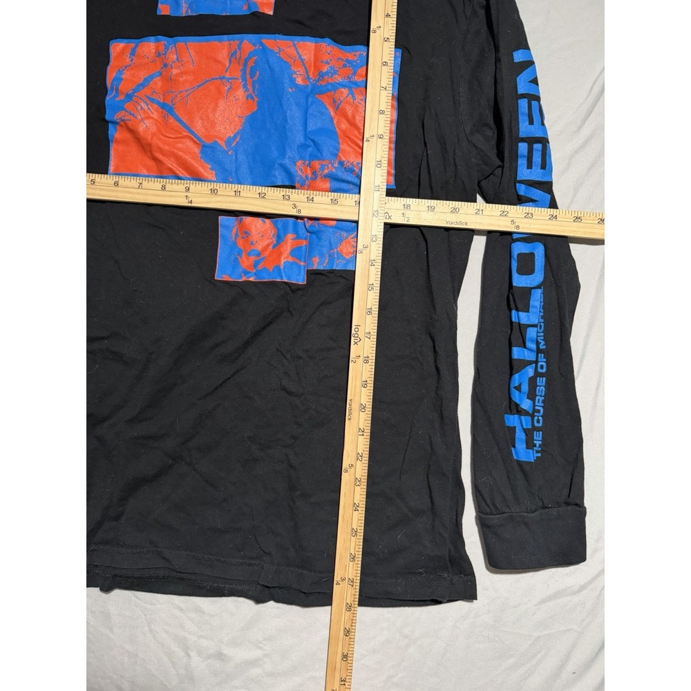 Hot Topic Halloween Michael Myers LS Black Tee, Front & Back 2x T-shirt - Picture 6 of 6